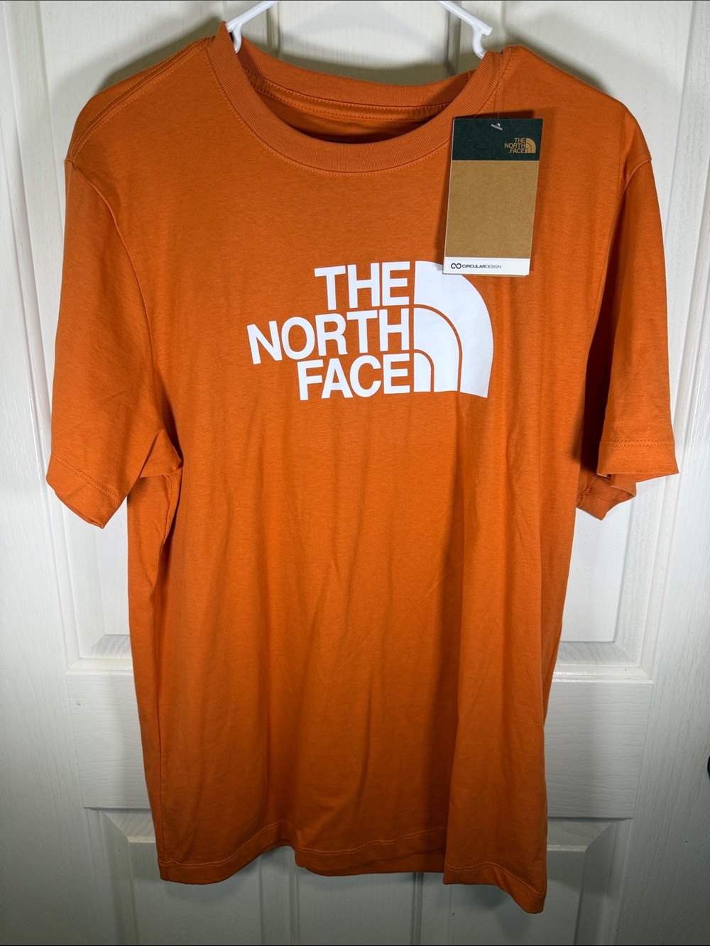 The North Face Orange Short Sleeve Logo Tee